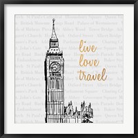 Framed Live Love Travel