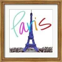 Framed Vibrant Paris