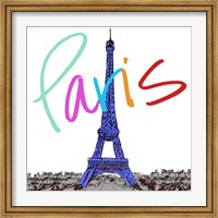 Framed Vibrant Paris