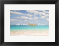 Framed Beach Inspiration I