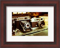 Framed Vintage Cameras