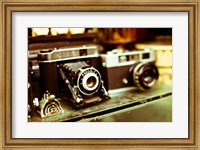 Framed Vintage Cameras