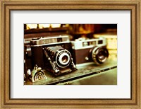 Framed Vintage Cameras