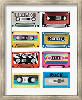 Framed Retro Mix Tapes