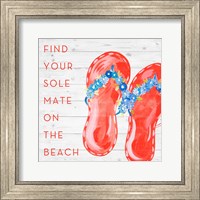Framed Find Your Sole Mate on the Beach