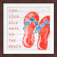 Framed Find Your Sole Mate on the Beach