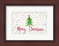 Framed Merry Christmas Tree