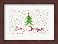 Framed Merry Christmas Tree