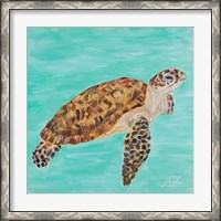 Framed 'Sea Turtle I' border=