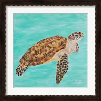Framed 'Sea Turtle I' border=
