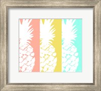 Framed Modern Pineapple Trio