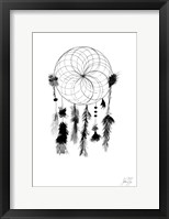 Framed Dark Midnight Dream Catcher I