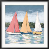 Framed Soft Pastel Sails