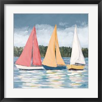 Framed Soft Pastel Sails