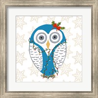 Framed 'Christmas Owl I' border=