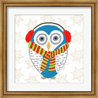 Framed Christmas Owl II