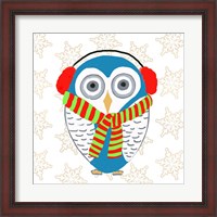 Framed Christmas Owl II