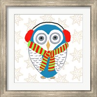 Framed 'Christmas Owl II' border=