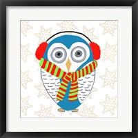 Framed Christmas Owl II