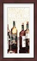 Framed Wine Typography I