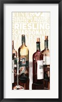 Framed Wine Typography I