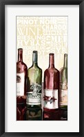 Wine Typography II Framed Print