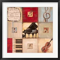 Feel the Music II Framed Print