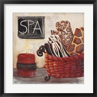 Framed Red Jungle Spa I