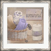 Framed Lavender Bath I
