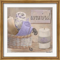 Framed Lavender Bath I