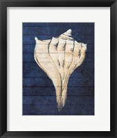 Beach Finds Navy II Framed Print