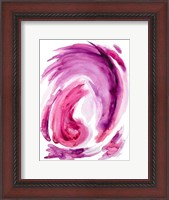 Framed Pink Swirl I