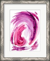 Framed Pink Swirl I