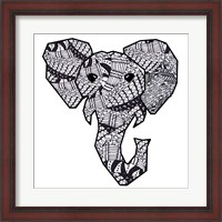 Framed Retro Elephant