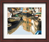 Framed Burano Boats