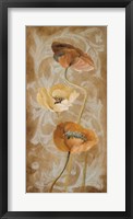 Poppies de Brun I Framed Print