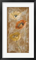 Poppies de Brun II Framed Print