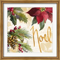 Framed Christmas Poinsettia III