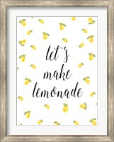 Framed Let's Make Lemonade