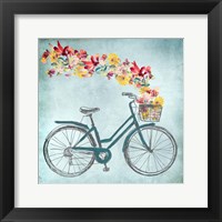 Floral Day Bike II Framed Print