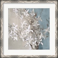 Framed Misty Orchids (Blue) I