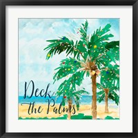 Framed Deck the Palms