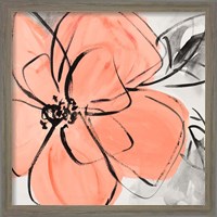 Framed 'Cafe Rose II' border=