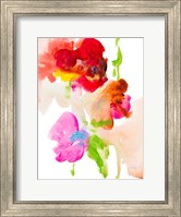 Framed Abstract Flower Study