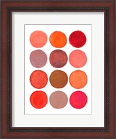 Framed Circle Around in Coral
