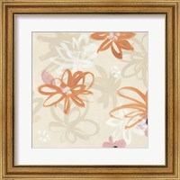 Framed 'Flowery Thoughts II' border=