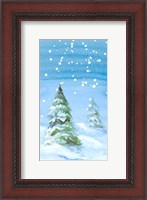 Framed Snowy Pines