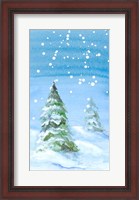 Framed Snowy Pines