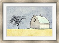 Framed Daytime Farm Scene