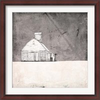 Framed Farmhouse under Grey Skies